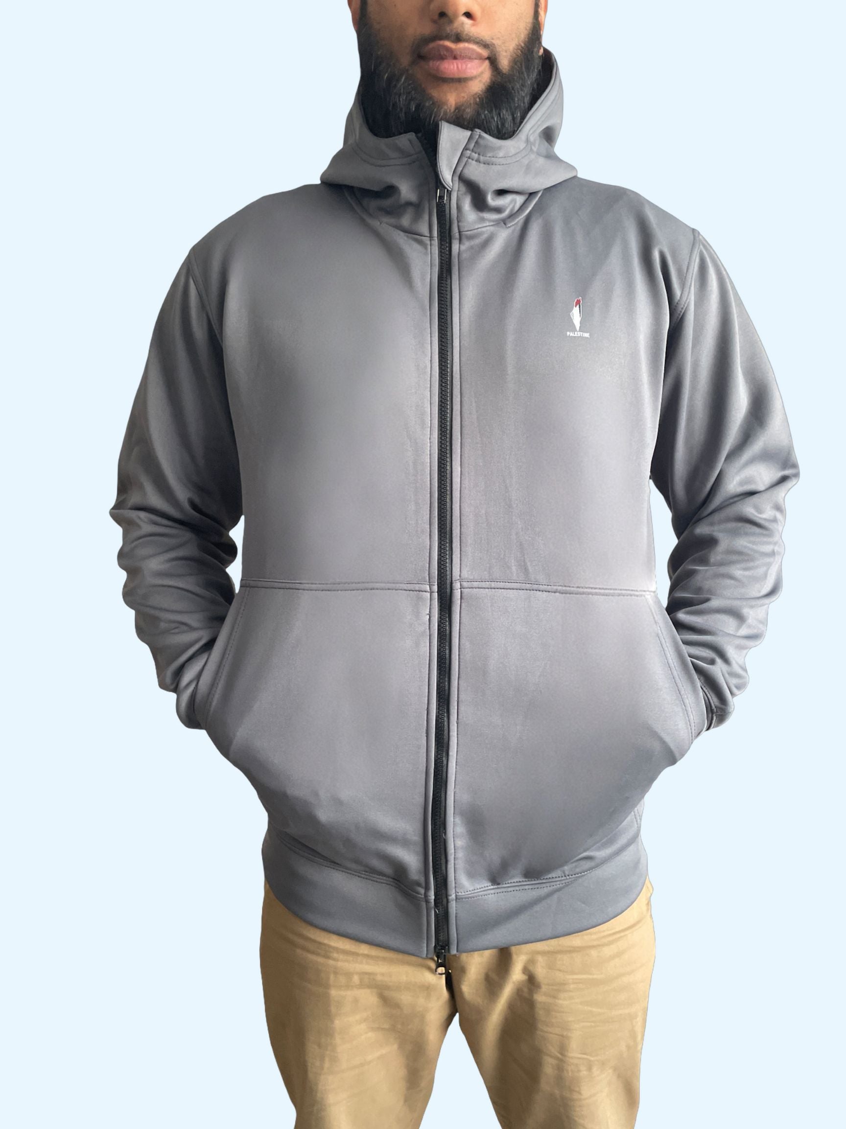 Palestine Men's-FIT Full-Zip Fitness Hoodie